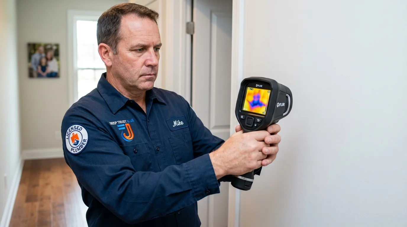 Thermal imaging leak detection by Johns Plumbing LLC in Bowie